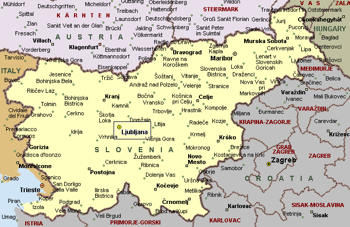 slovenie carte